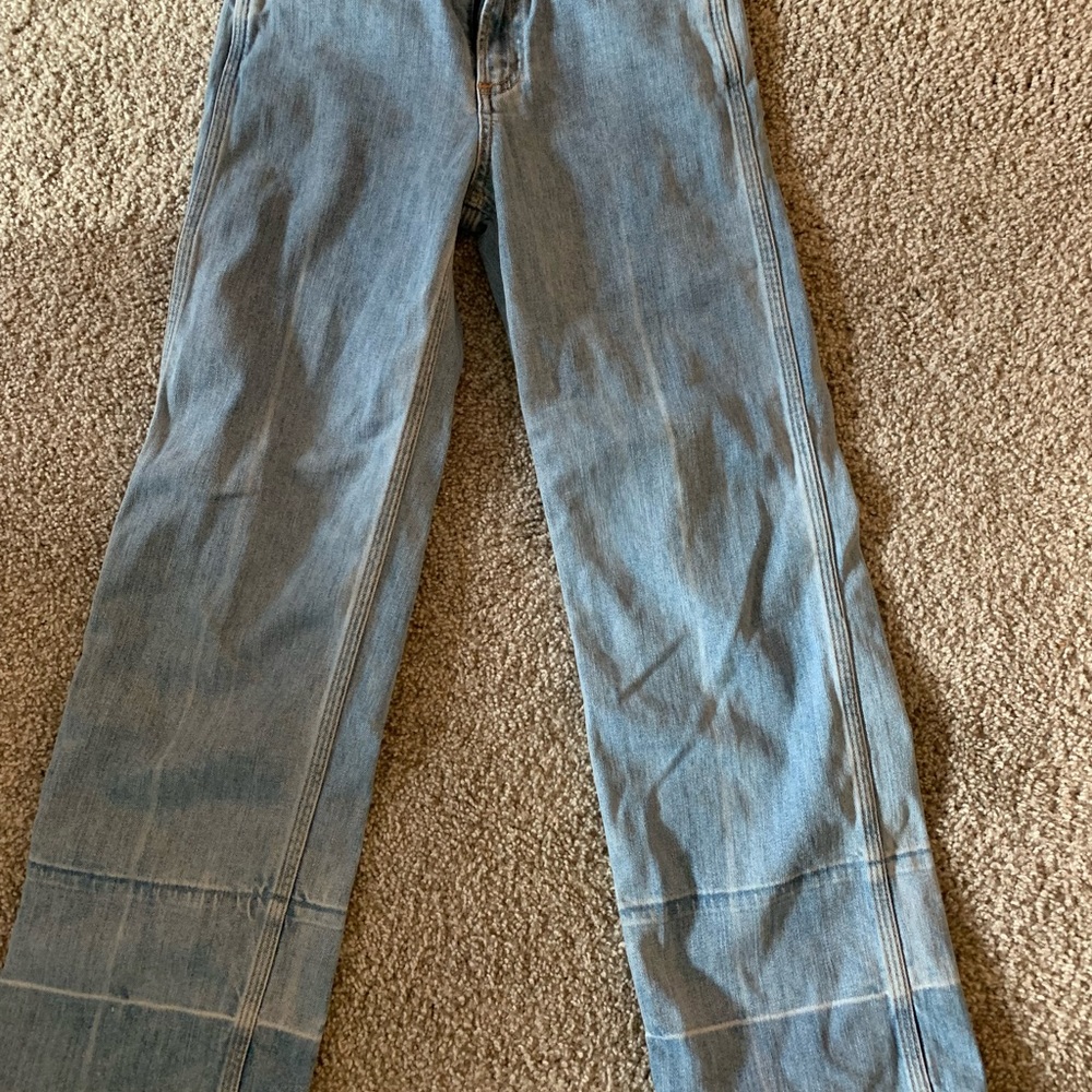 Rag and bone jeans tivoli Lou high rise cropped denim